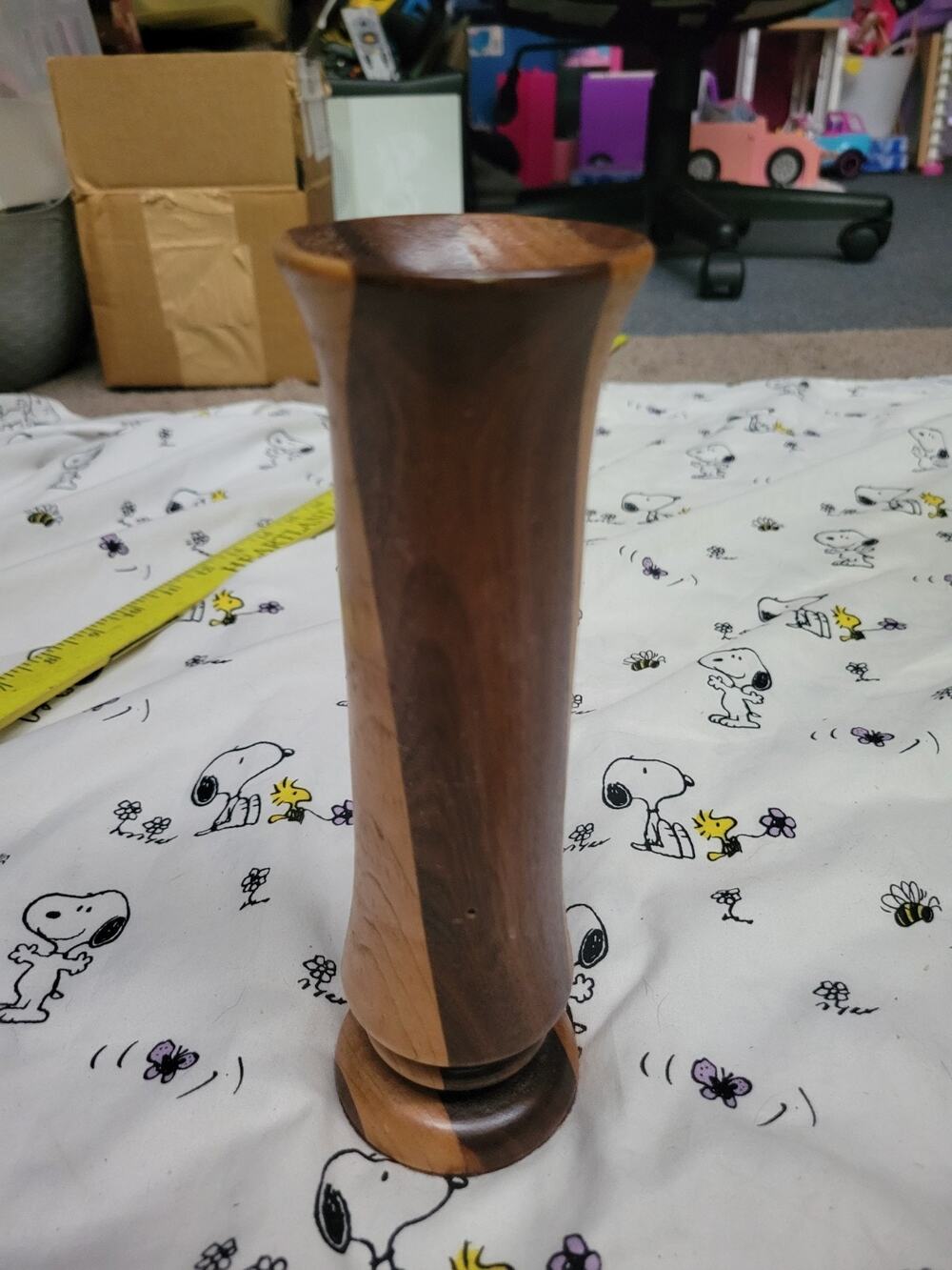 McM Inspired Wood 2 Toned Vase Beautiful